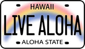 Hawaii License Plate